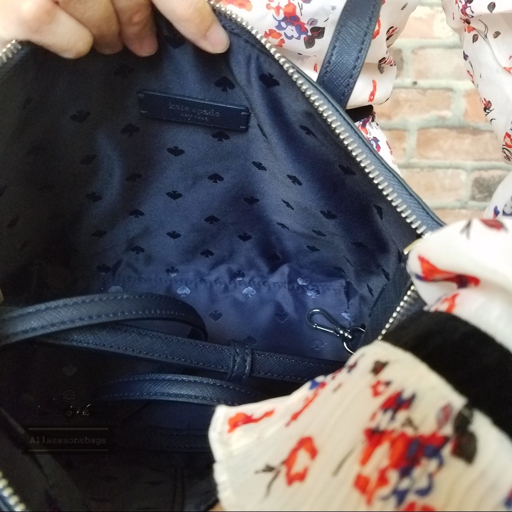Kate spade SMALL Joeley Satchel crossbody blue - Picture 6 of 8